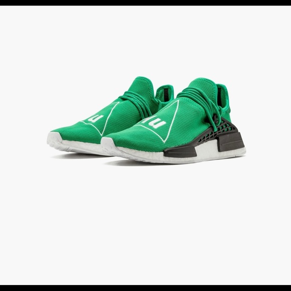 Adidas PW Pharrell Williams Human Race Kelly Green Sneakers Mens Shoes Size 9 - Picture 3 of 15